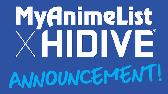 MyAnimeList and HIDIVE announce strategic partnership